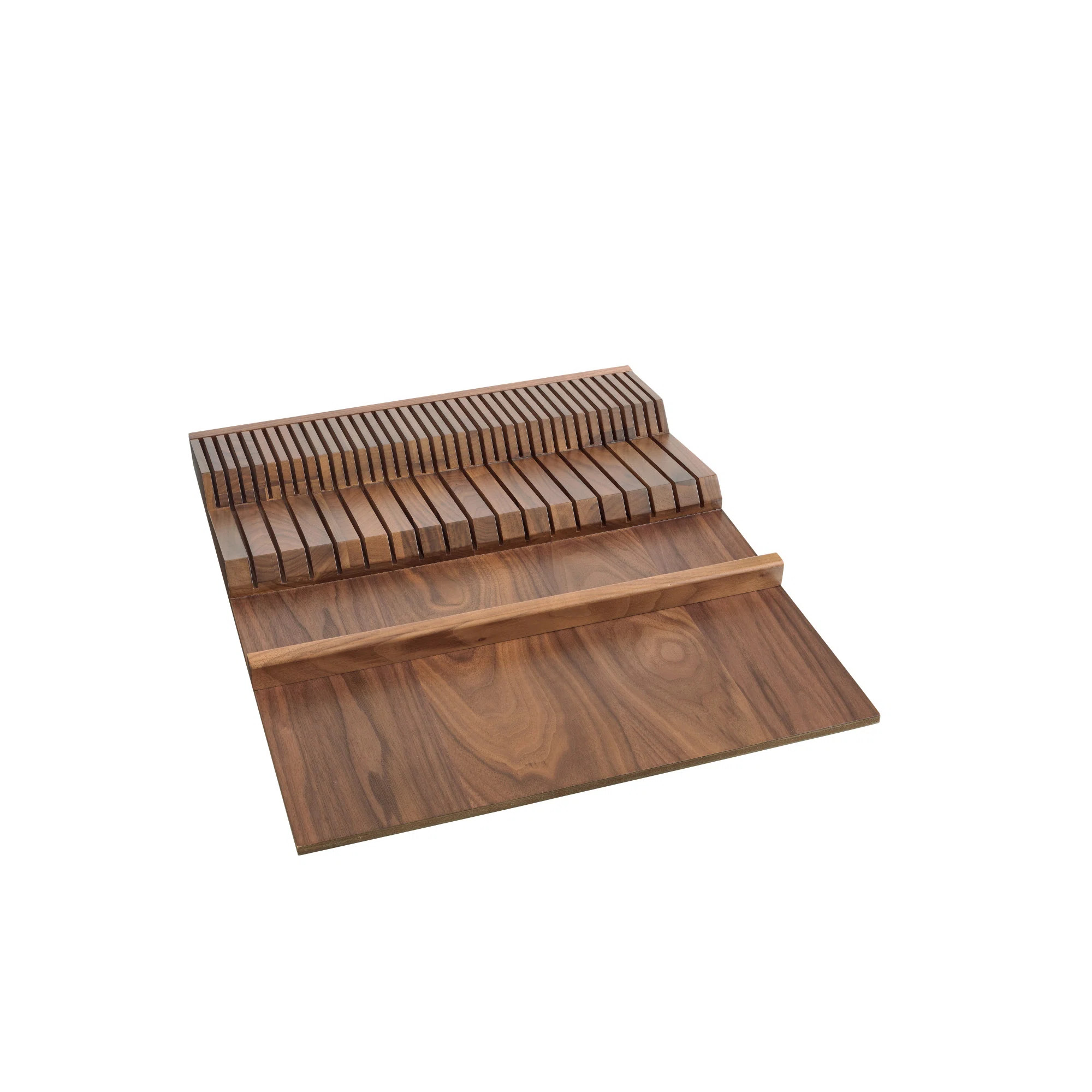 Rev-A-Shelf Trim-to-Fit Knife Block Drawer Insert Organizer, Walnut, 4WDKB-WN-1 | Wayfair North America