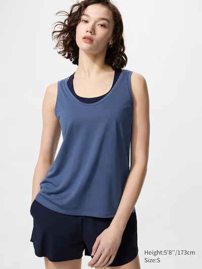 T-Shirt Drapé (Sans manches) | Uniqlo FR