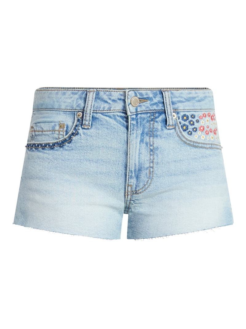 No Boundaries Americana Festival Denim Shorts, 2'' Inseam, Women's 00-18 | Walmart (US)