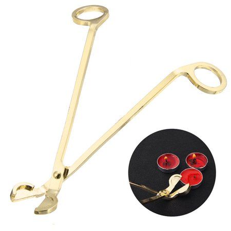 Stainless Steel Candle Wick Oil Lamp Trimmer Scissors Cutter Snuffers Gold | Walmart (US)