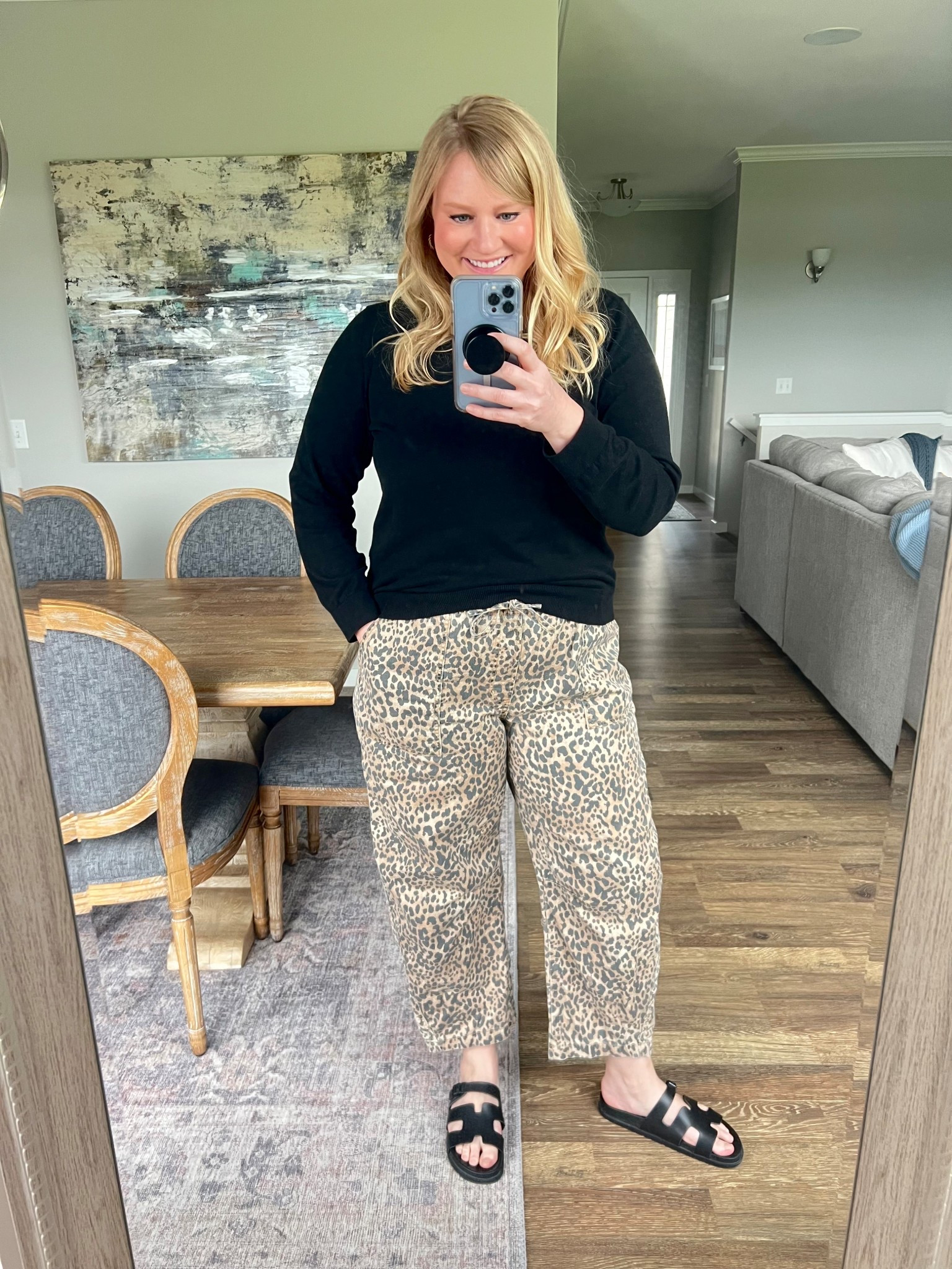 Loving these leopard pants lately! 

#LTKFindsUnder50 #LTKOver40 #LTKMidsize