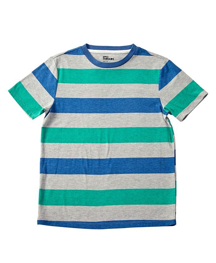 Epic Threads Big Boys Short Sleeve Stripe T-shirt & Reviews - Shirts & Tops - Kids - Macy's | Macys (US)