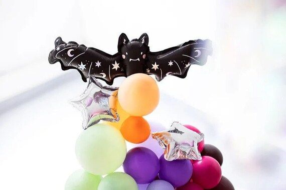 Black Bat Halloween Balloon Cute Bat, 35cm/14in, High Quality Halloween Decorations, Spooky Bat, ... | Etsy (US)
