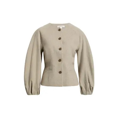 Nordstrom Collarless Sculpted Jacket in Beige Heather at Nordstrom, Size Xx-Large | Nordstrom