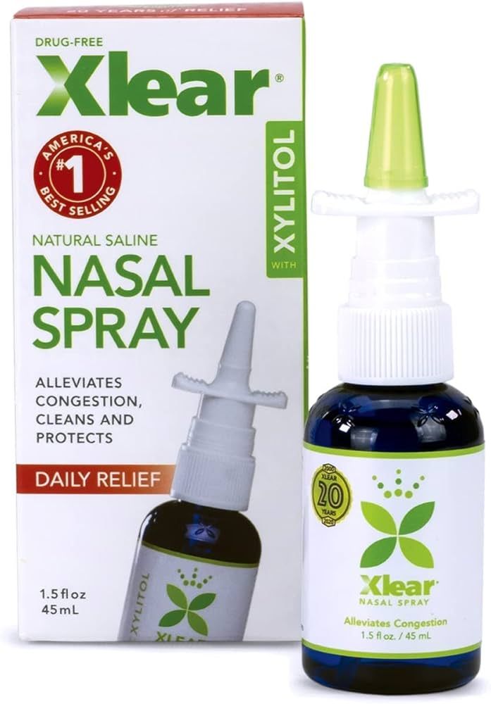 Xlear Nasal Spray, Natural Saline Nasal Spray with Xylitol, Nose Moisturizer for Kids and Adults,... | Amazon (US)