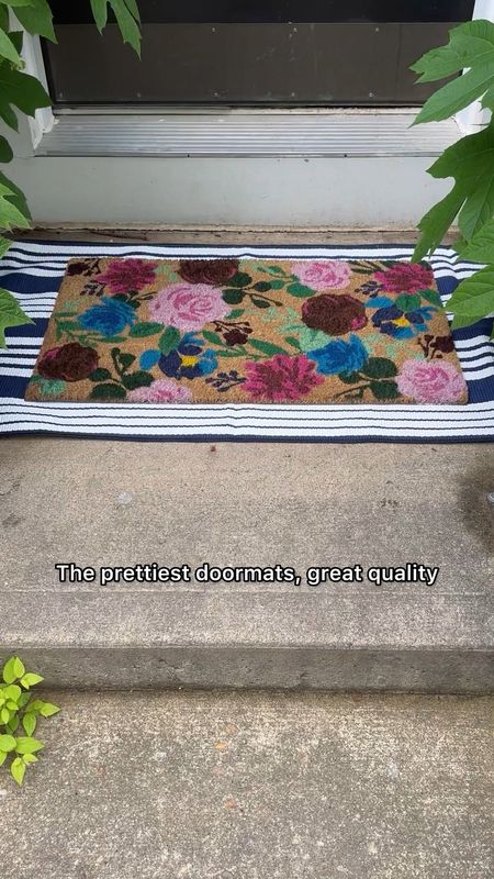 My current favorite outdoor doormat and rug! So pretty- washable rug, available in multiple sizes. 

#LTKHome #LTKFindsUnder50 #LTKVideo