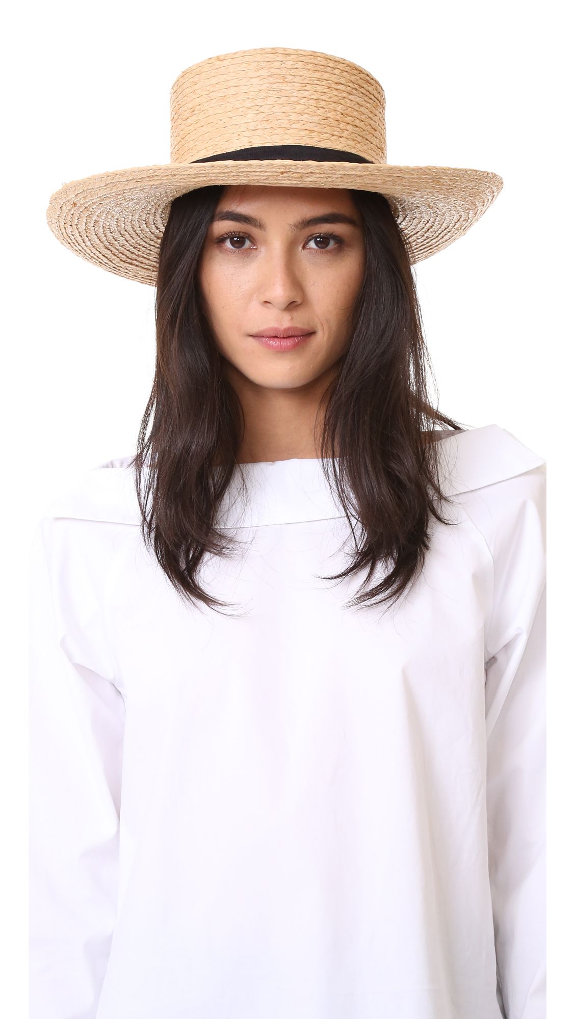 Raffia Braid Boater Hat | Shopbop