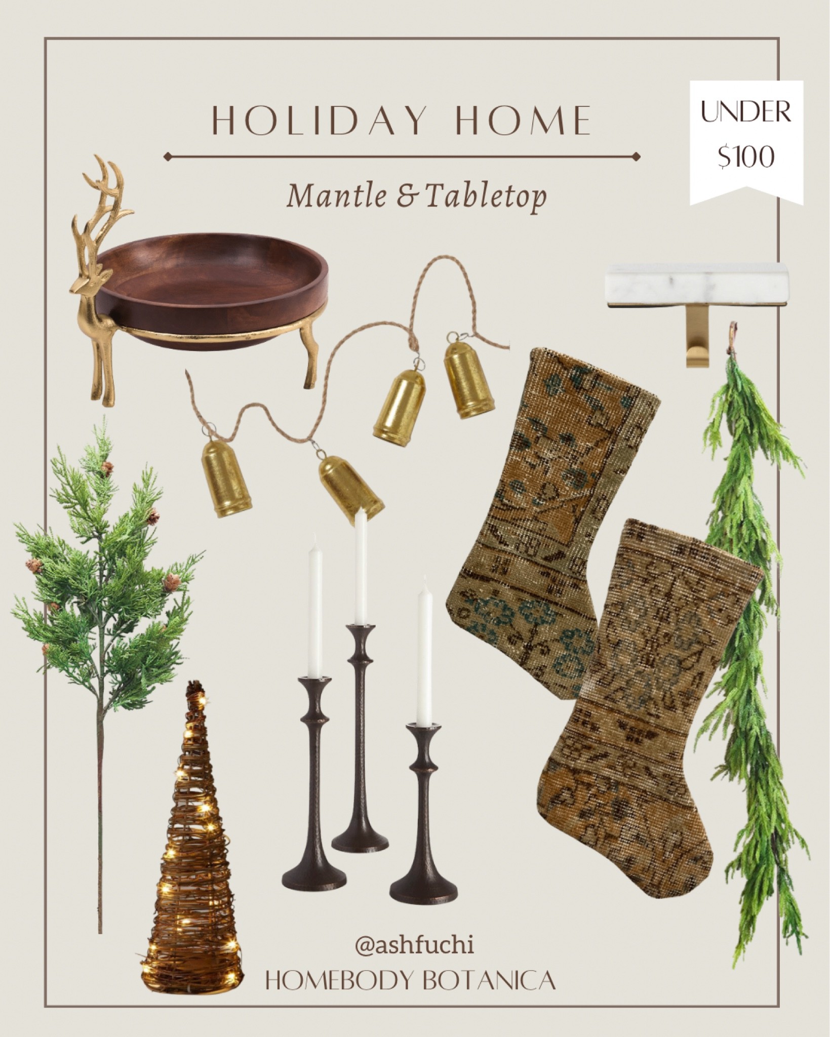 Holiday home decor for your mantle and tabletop. #Neutralcolors, #Amberinteriors inspired // #etsy #tjmaxx #target #crateandbarrel #afloral

#LTKHoliday #LTKSeasonal #LTKhome