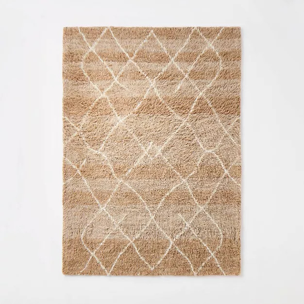 Moroccan Wool Shag Rug Brown - Threshold™ designed with Studio McGee | Target