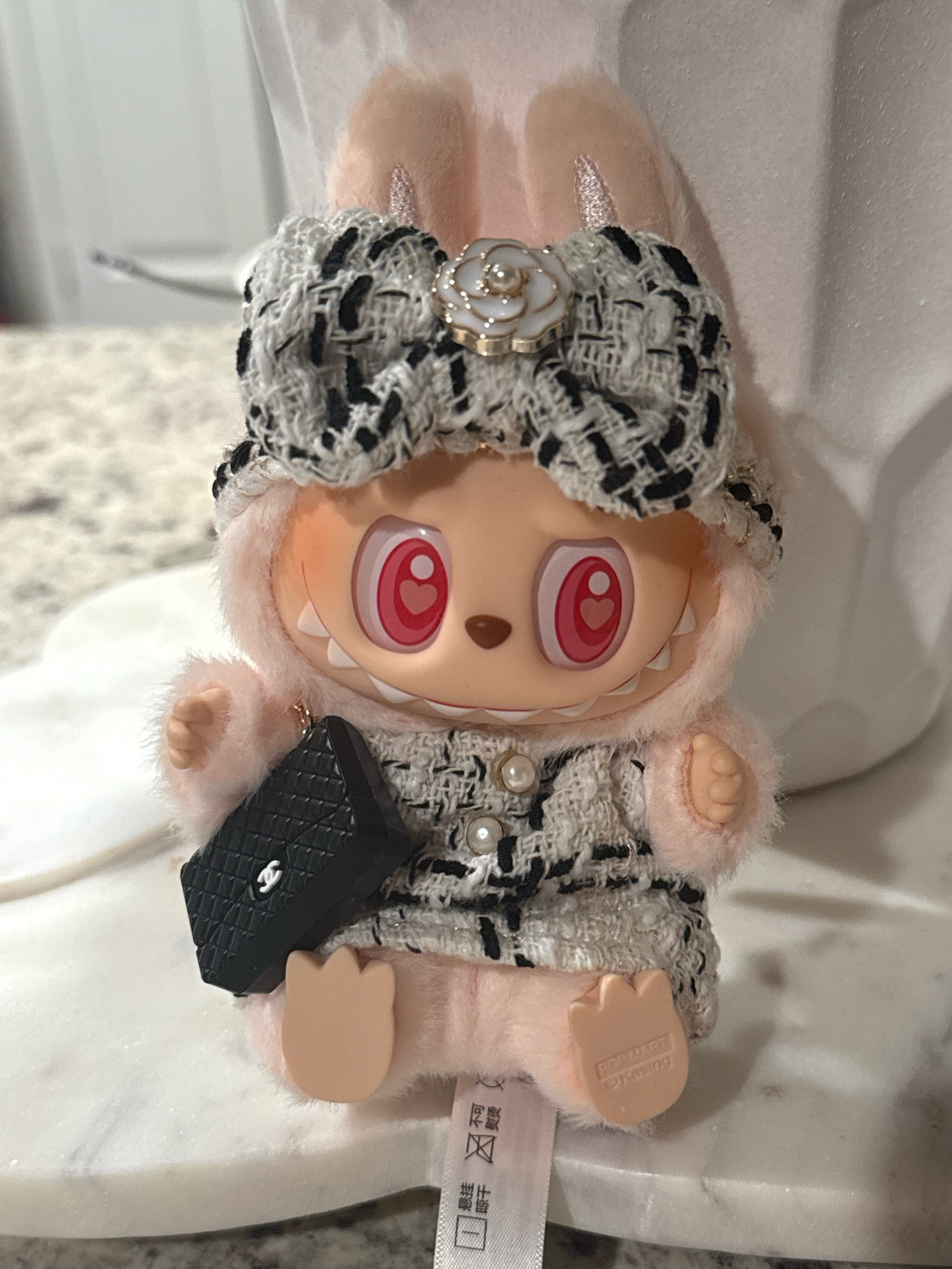 I found the cutest lil outfit for my Labubu! I’m obsessed with this trend of adding fun charms onto my bag. 🤍

Amazon has everything for the Labubu outfits from Chanel to Miu Miu. 🤩🤍🖤 Run don’t walk because I have a feeling these items will sell fast! 🤭
.
.
#labubu #lafufu #chanel #girlygirl #girly #girlythings #outfitinspo #luxuryfashion #amazonmusthaves #chaneldupe #designerdupe #adorableoutfit #fyp #viral

#LTKfindsunder50 #LTKitbag #LTKU