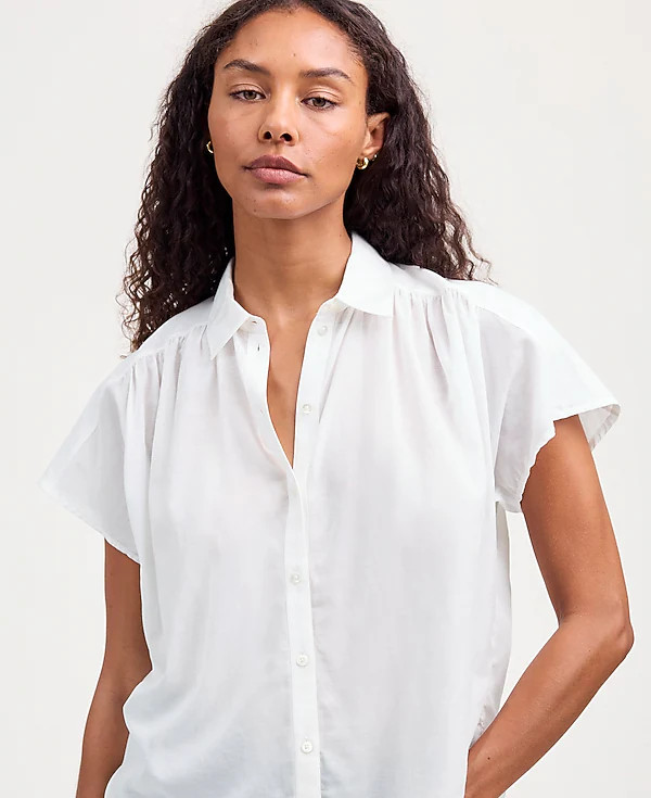 Cap-Sleeve A-Line Top | Madewell | Madewell
