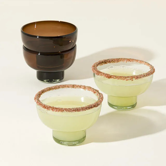 Handblown Margarita Glasses - Set of 2 | UncommonGoods