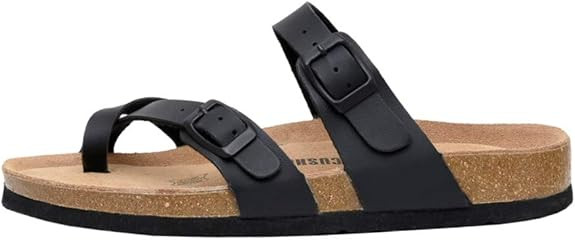 CUSHIONAIRE Women's Luna Cork Footbed Sandal With +Comfort | Amazon (US)