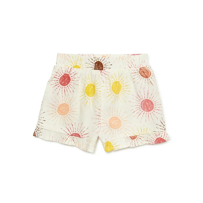 Garanimals Baby and Toddler Girl Ruffle Hem Shorts, Sizes 12M-5T - Walmart.com | Walmart (US)