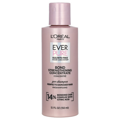 L'Oréal, Ever Pure, Pre-Shampoo, Bond Strengthening Concentrate, 5.1 fl oz (150 ml) | iHerb