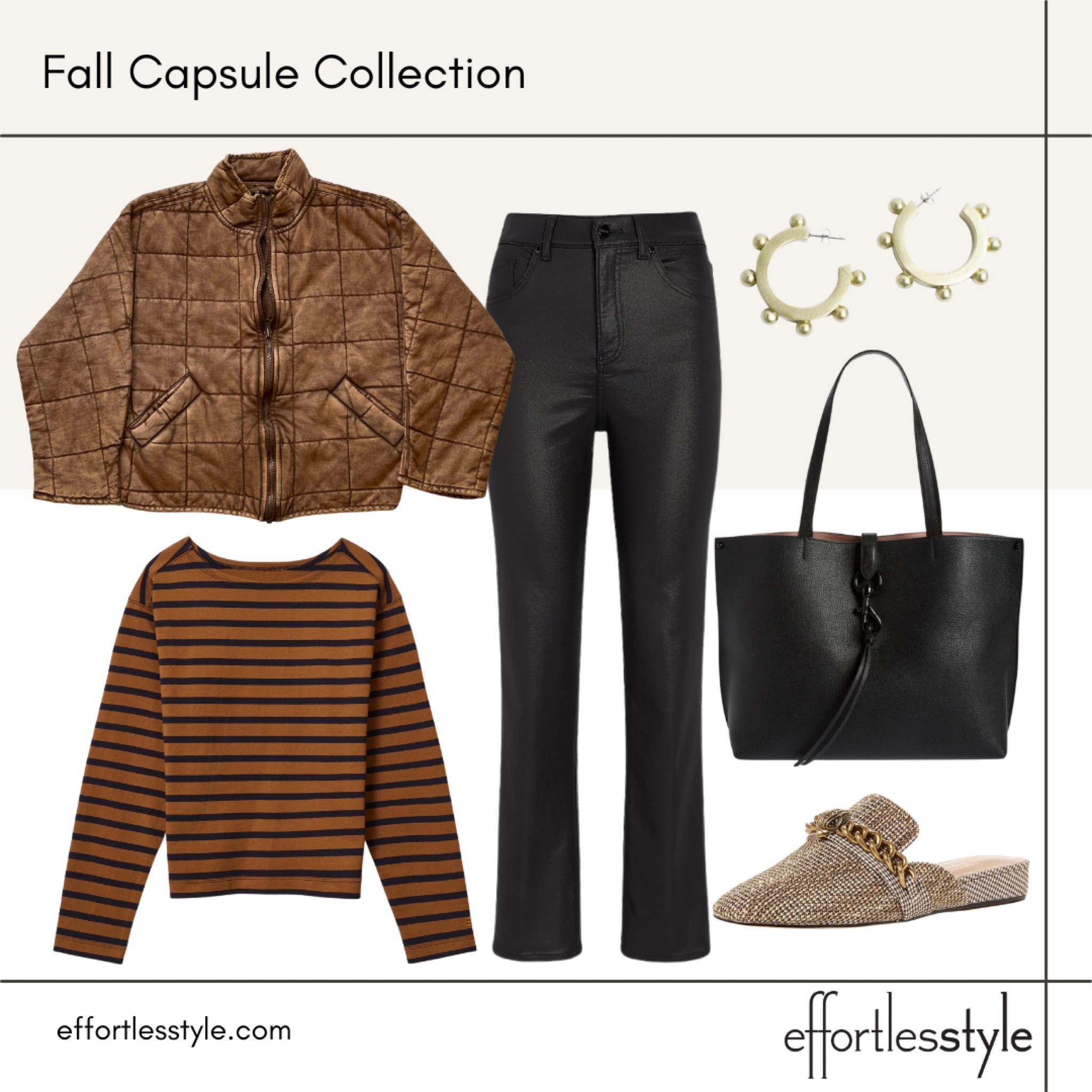 Quilted jacket + striped tee+ coated jeans
The colors in the striped tee are so vibrant for fall!  We have really fallen in love with Everlane recently.  Their pieces are reasonably priced, and some of the highest quality!

#LTKSeasonal #LTKunder100 #LTKshoecrush