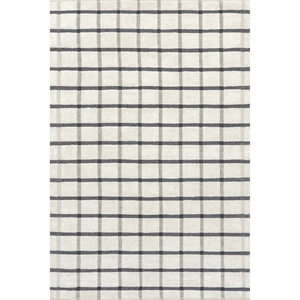 Emily Henderson x Rugs USA Rowena Checked Wool Area Rug | Wayfair North America