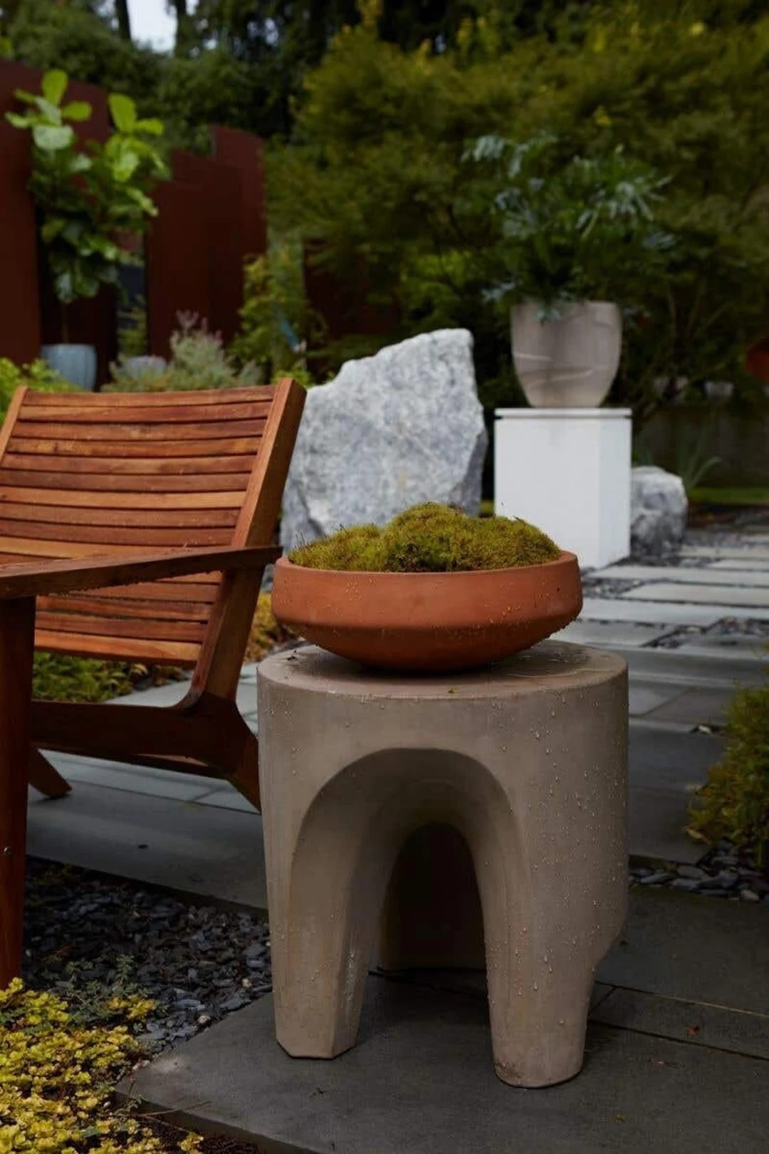 Terracotta Concrete Bowl, Flower Pot, Terracotta Concrete Planter, Indoor or Outdoor Planter, New... | Etsy (US)