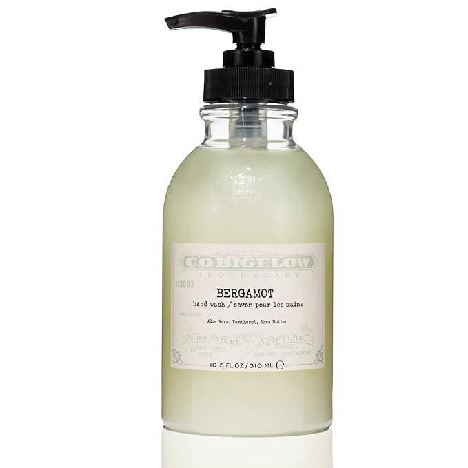 C.O. Bigelow Iconic Collection Bergamot Hand Wash, with Glycerin, Aloe Vera, Panthenol, and Shea ... | Amazon (US)