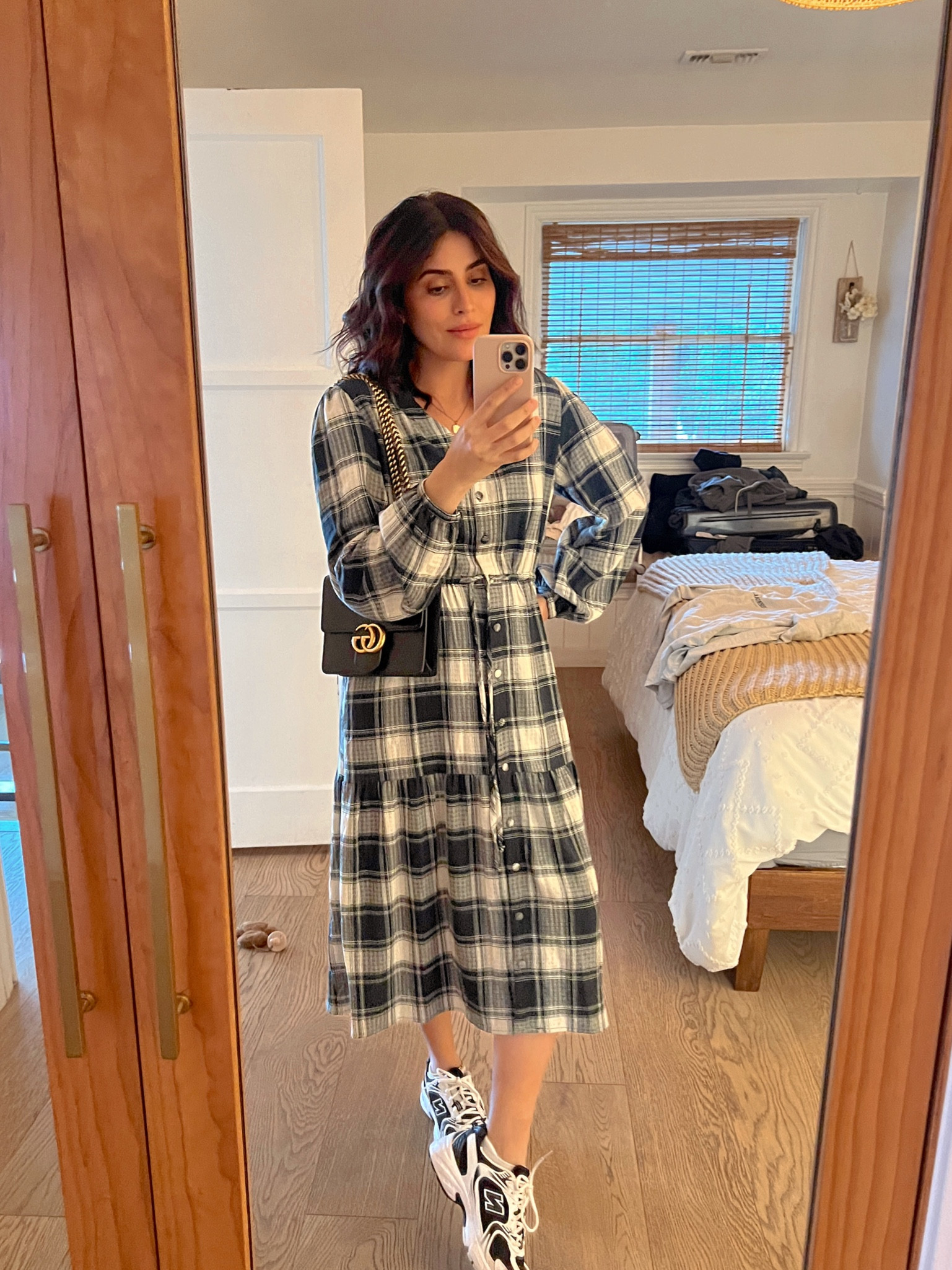 Maternity style 🤰
Target dress 
New balance sneakers 
Gucci bag 

#LTKFind #LTKbump #LTKstyletip