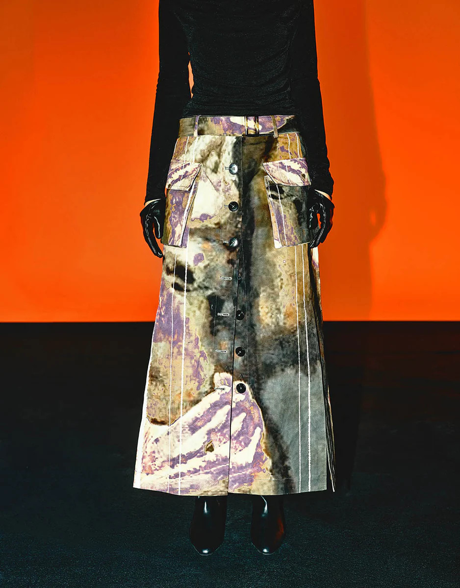 Maxi Printed Straight Skirt | Urban Revivo