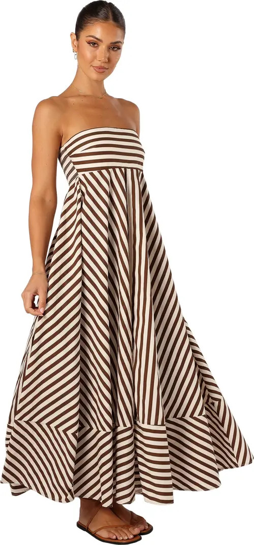 Bowie Stripe Strapless Cotton Maxi Dress | Nordstrom