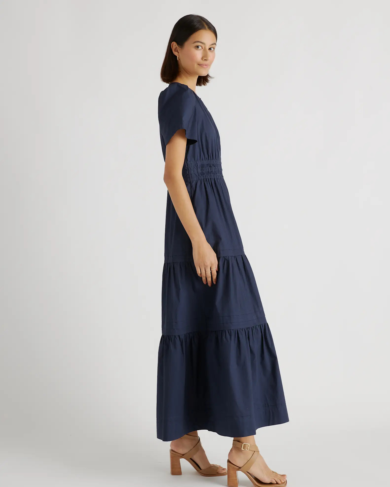 100% Organic Cotton Tiered Maxi Dress | Quince