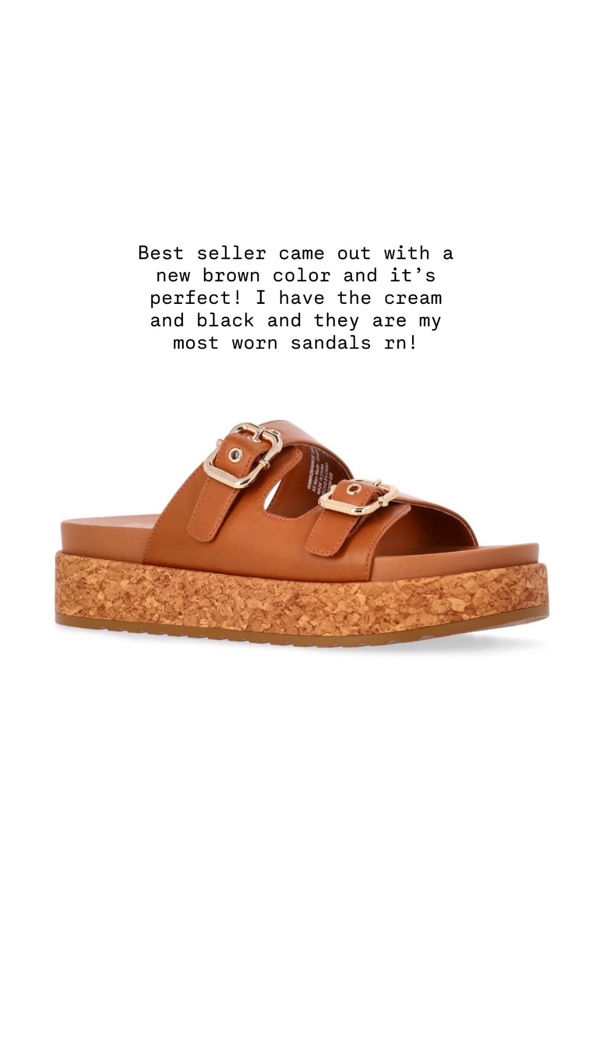 Best seller came out with a new brown color and it’s perfect! I have the cream and black and they are my most worn sandals rn! ✨🔥😍💃

#LTKootd #LTKgrwm #LTKdayinmylife