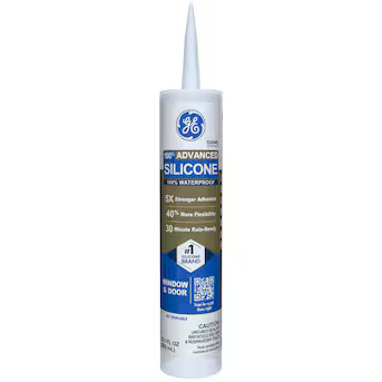GE Advanced Silicone 2 Windows, Doors, Exteriors 10.1-oz Window door Clear Silicone Caulk | Lowe's