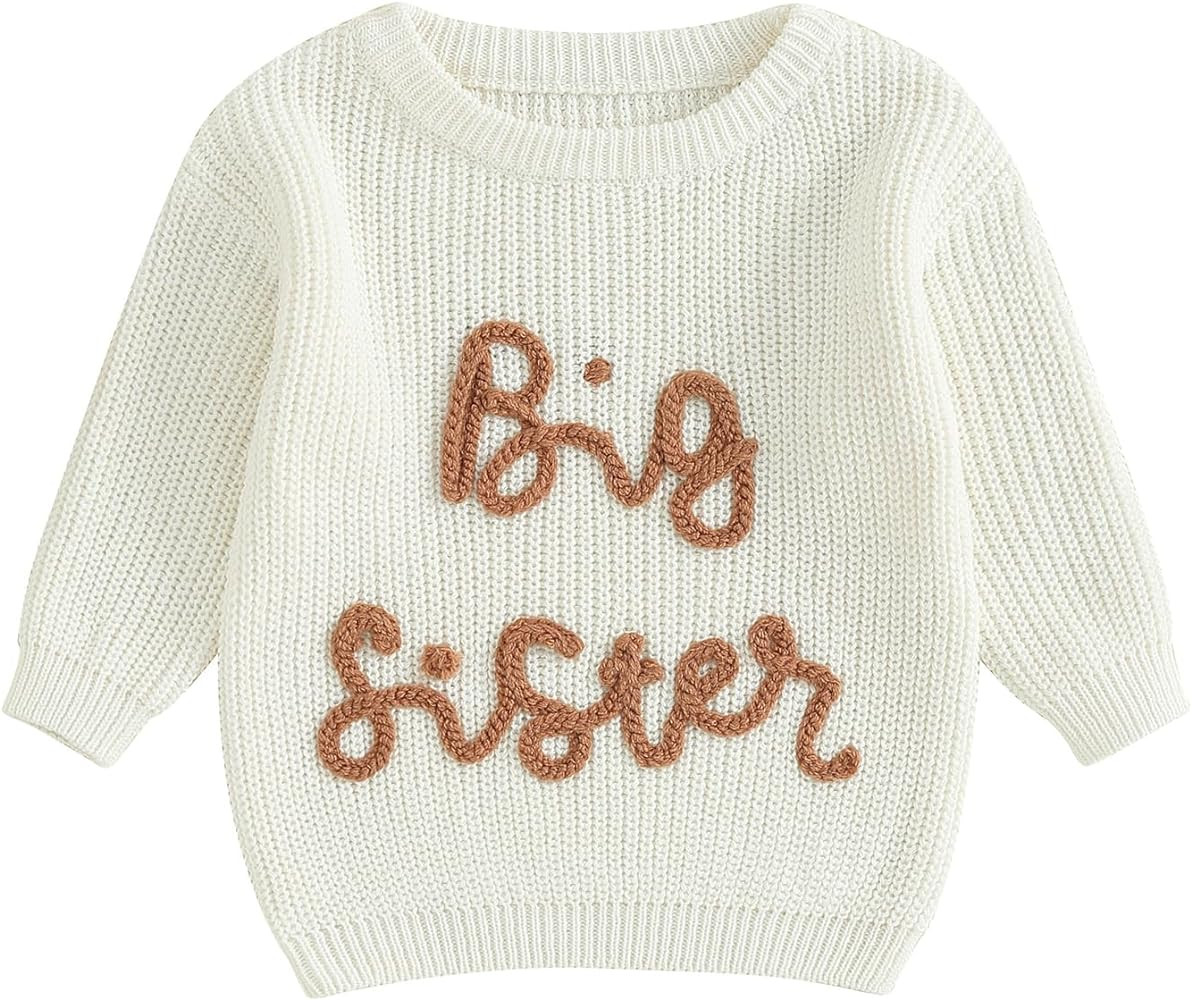 Big Brother Little Brother Matching Outfit Toddler Baby Boy Sweatshirt Letter Embroidery Shirt Wi... | Amazon (US)
