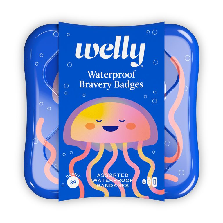 Welly Bravery Badges, Assorted Waterproof Bandages, Jellyfish, 39 Ct | Walmart (US)