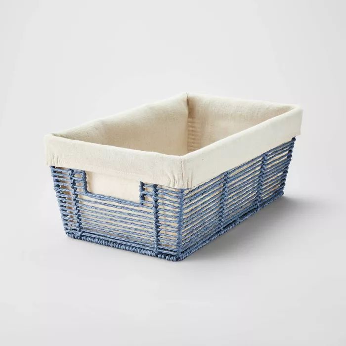 16" x 9" x 6" Woven Twisted Paper Rope Media Basket - Brightroom™ | Target