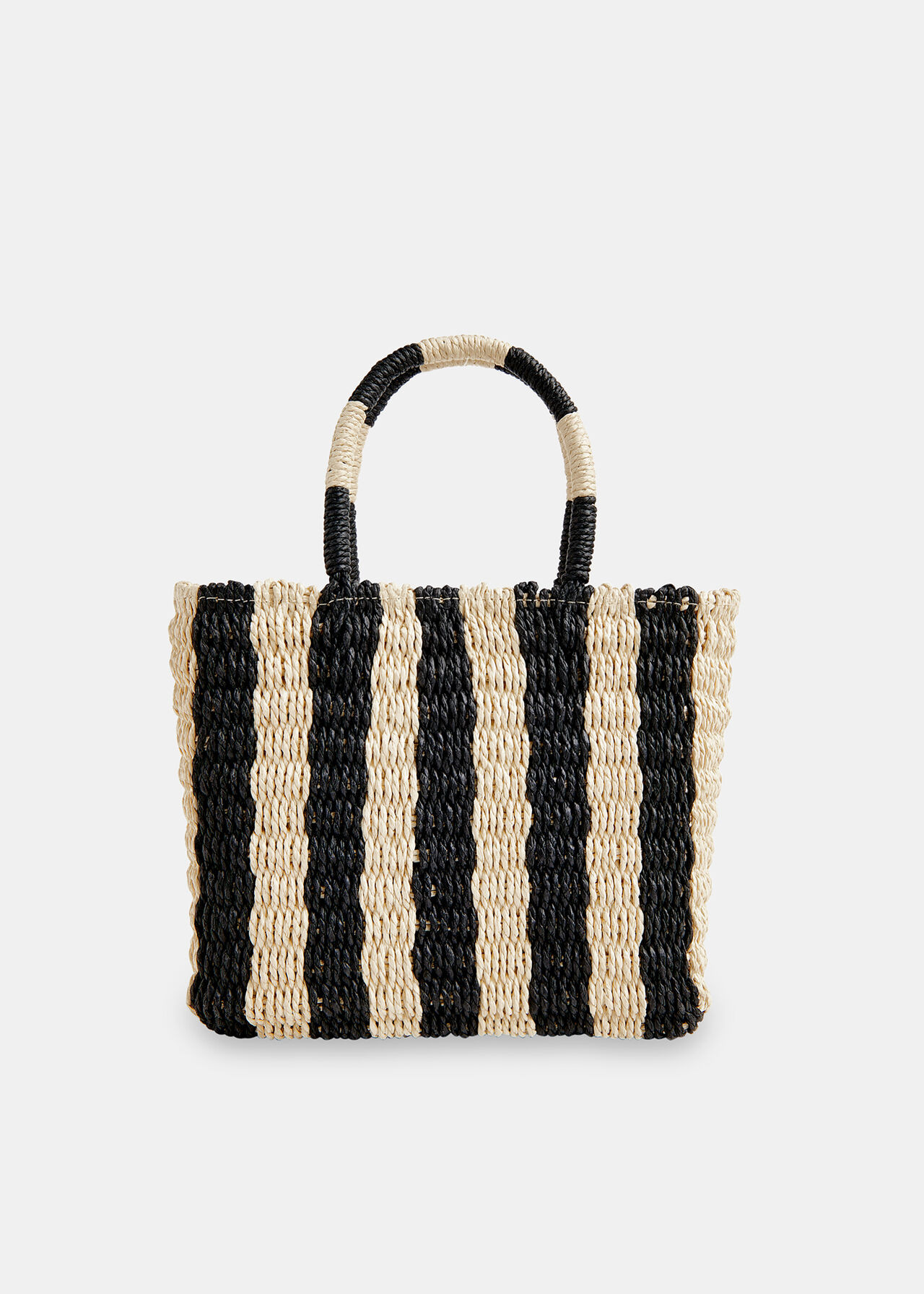 Neutral Tillie Striped Mini Tote | WHISTLES | Whistles UK | | Whistles