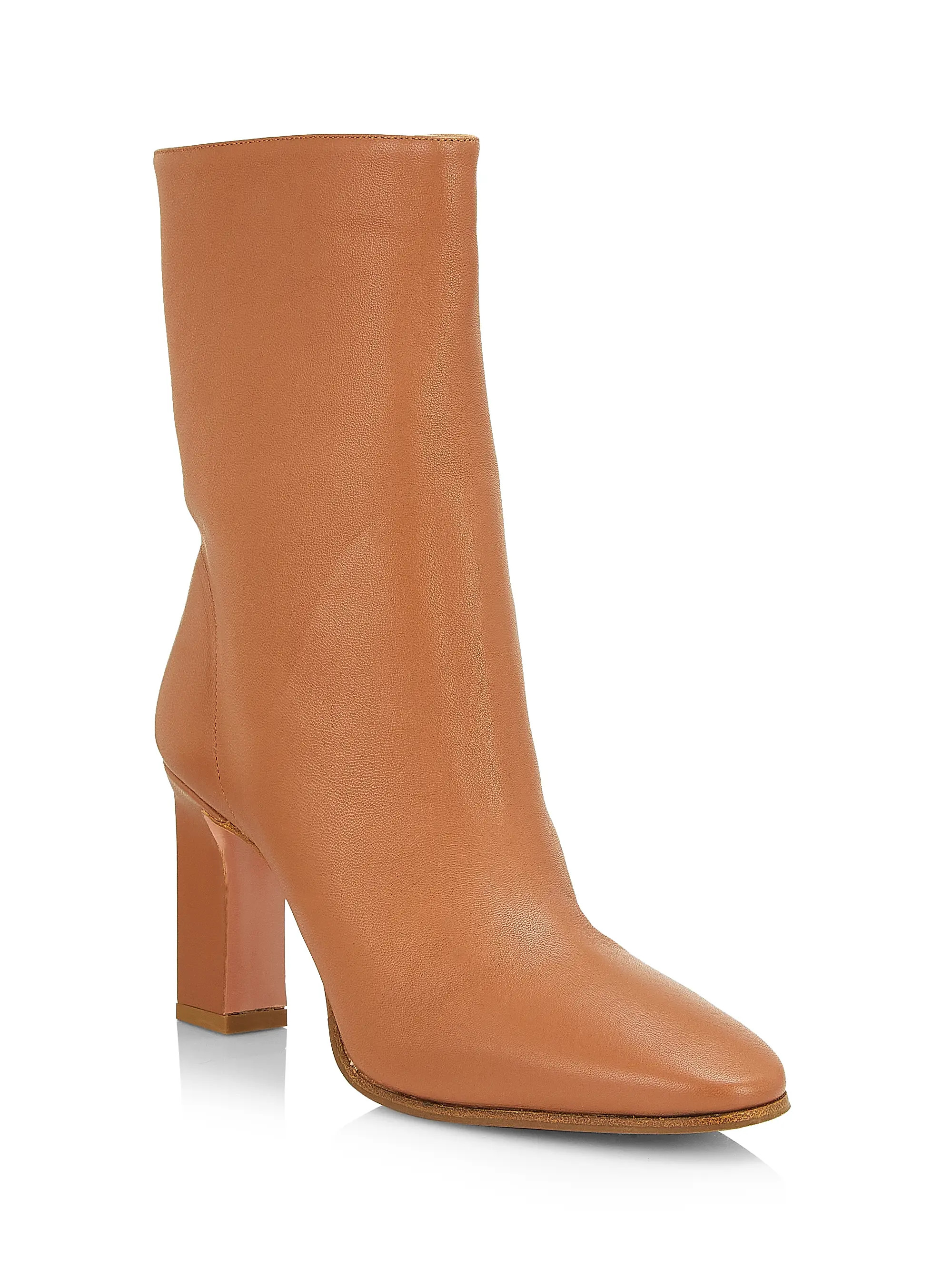Aquazzura Manzoni Leather Booties | Saks Fifth Avenue | Saks Fifth Avenue