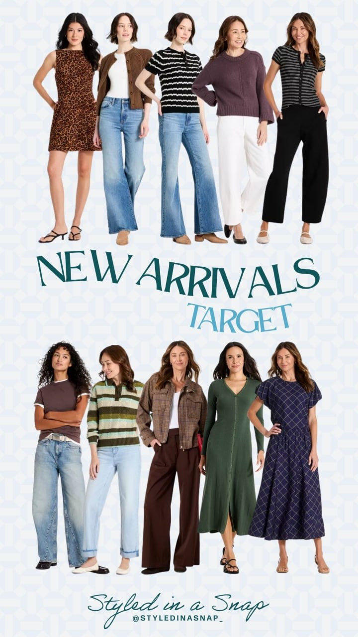 Target new arrivals are giving fall transition perfection. Leopard prints, striped sweaters, and wide-leg trousers, so many pretty pieces!


// Target New Arrivals, Target Fashion Fall, Target Fashion Finds, Target Outfits Women
 

 #LTKgrwm #LTKootd #LTKSeasonal