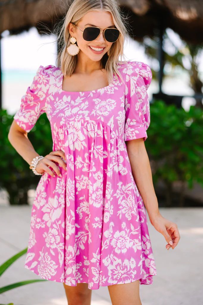 Sing With Me Pink Floral Dress | The Mint Julep Boutique