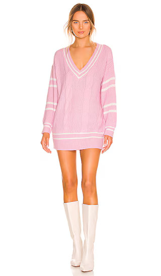 Cassandra Sweater Dress in Pink | Revolve Clothing (Global)