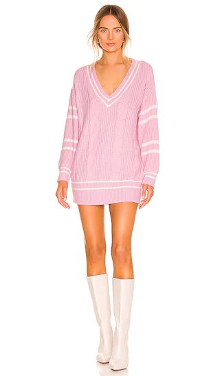 Cassandra Sweater Dress in Pink | Revolve Clothing (Global)
