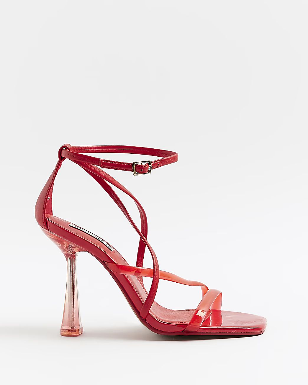 River Island Womens Red Strappy Heeled Sandal | River Island (US)
