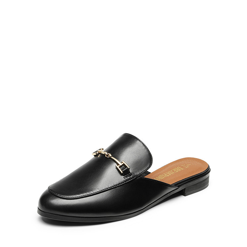 DREAM PAIRS Buckle Design Slip on Mules | AllSwift