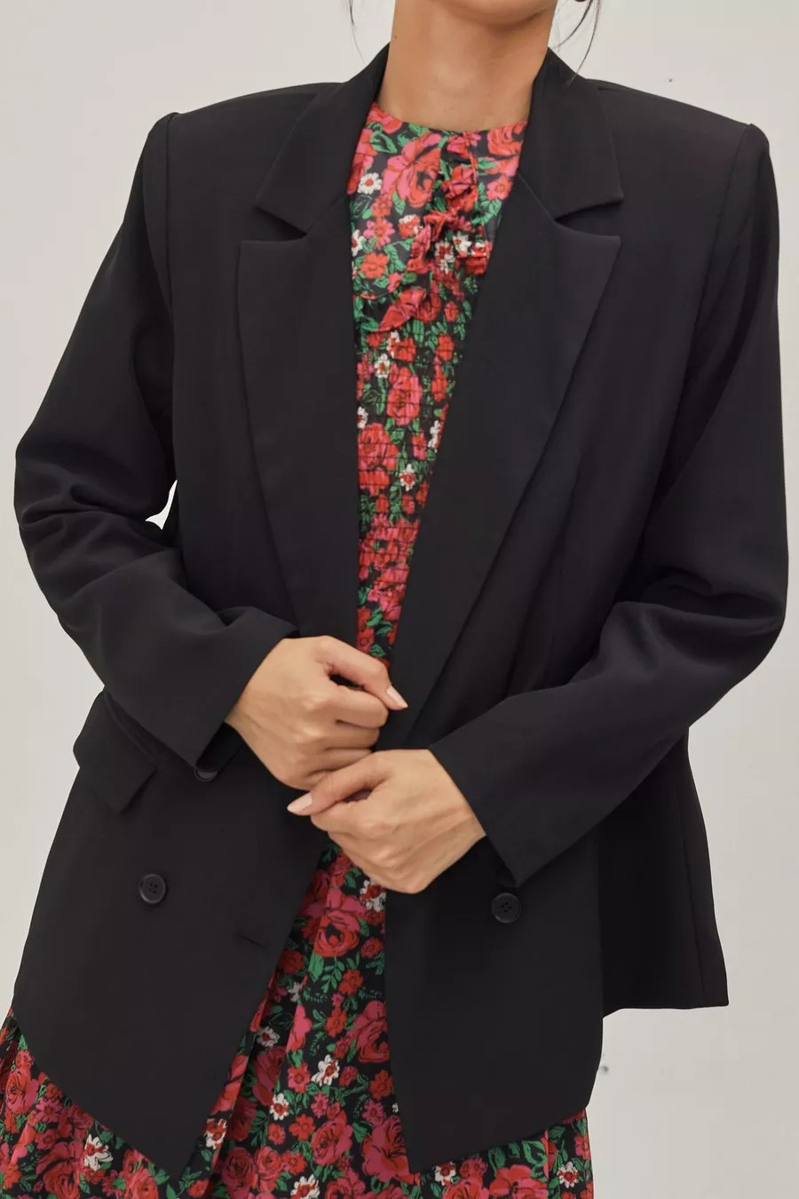 Out of Hours Oversized Double Breasted Blazer | Nasty Gal (US)