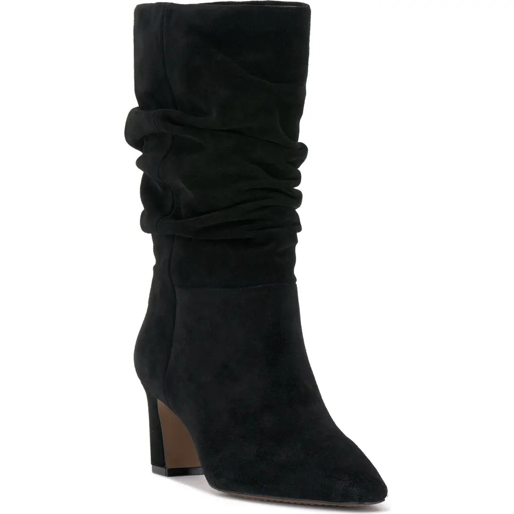 Vince Camuto Skylar Slouch Boot in Black Smooth at Nordstrom, Size 9.5 | Nordstrom
