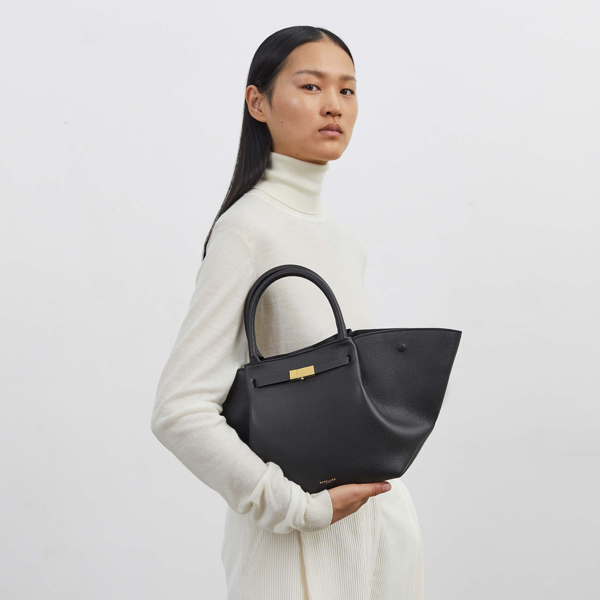The Midi New York | Black Small Grain | DeMellier | DeMellier
