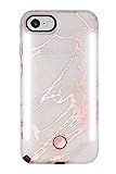 LuMee Duo Phone Case, Metallic Rose Marble | Front & Back LED Lighting, Variable Dimmer | Shock Abso | Amazon (US)