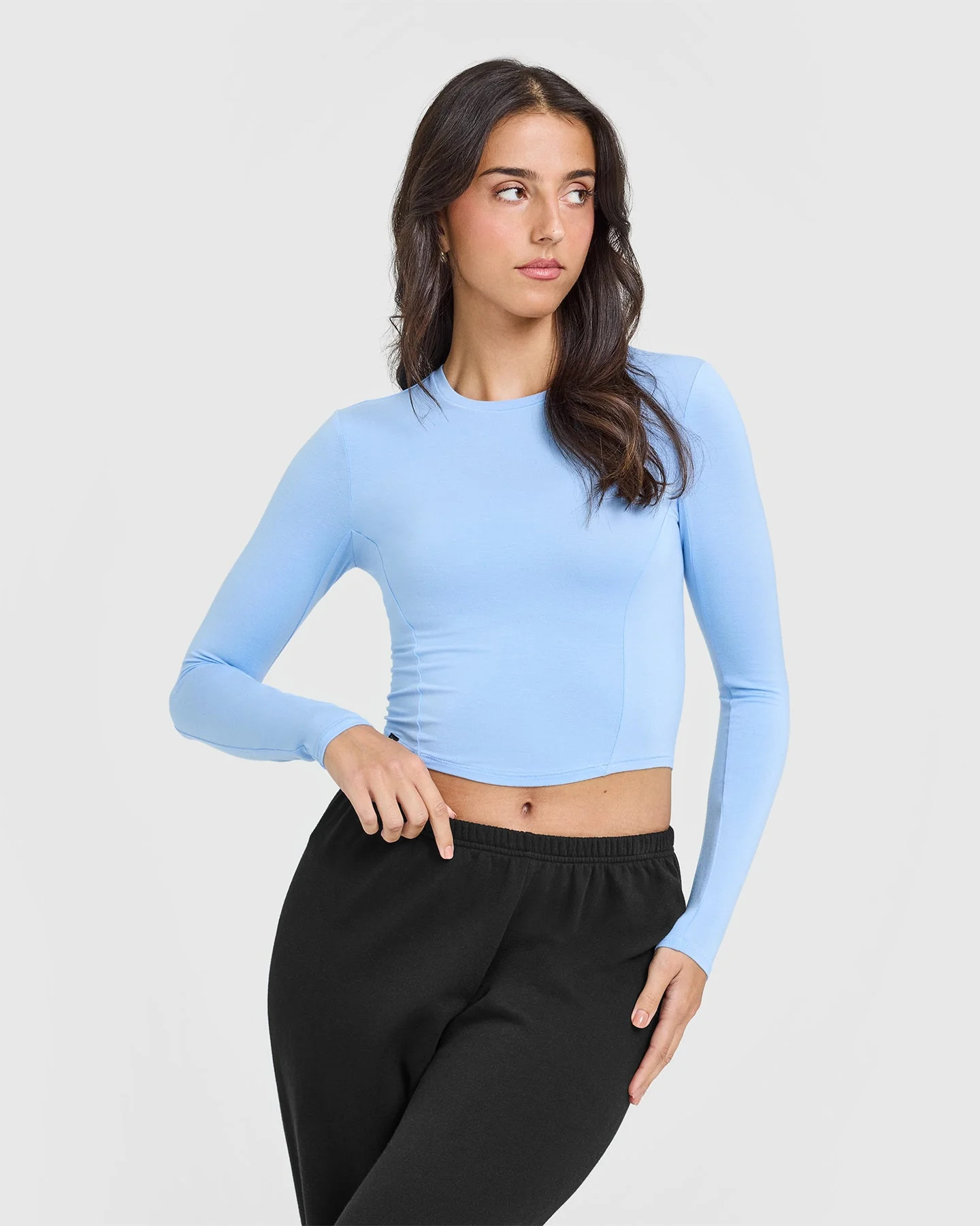 Mellow™ Soft Mid Long Sleeve Top 
 Powdered Blue | Oner Active (UK / US)