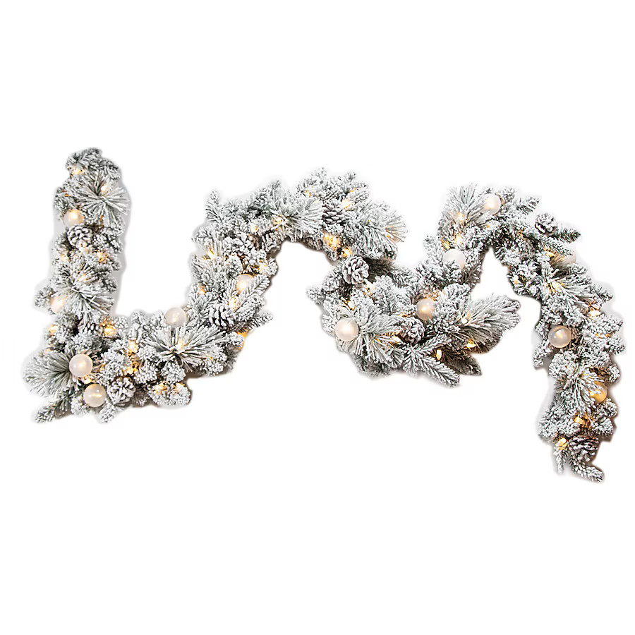 GE Indoor Pre-lit Electrical Outlet 9-ft Candlewood Pine Artificial Garland with Color Changing L... | Lowe's