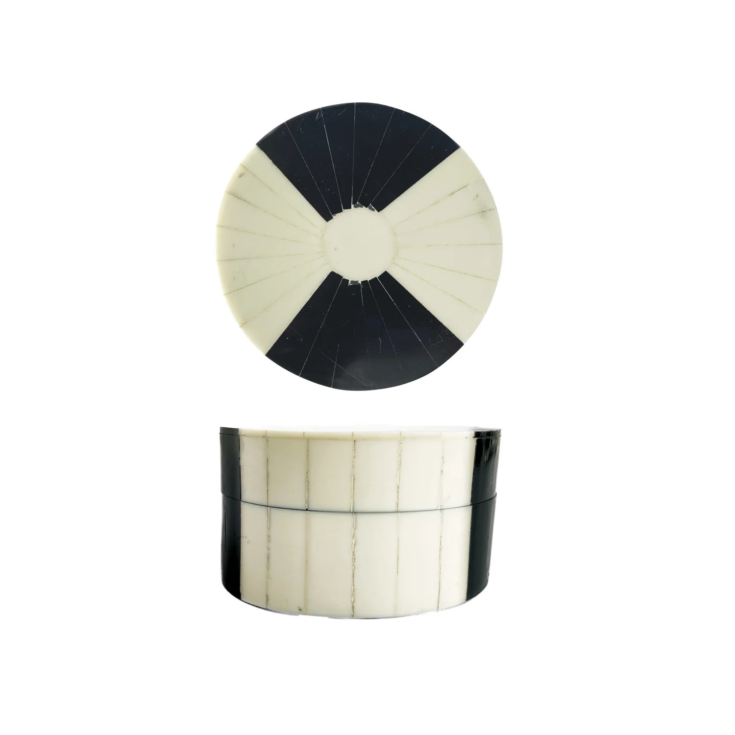 Black & White Round Box | Modern Locke