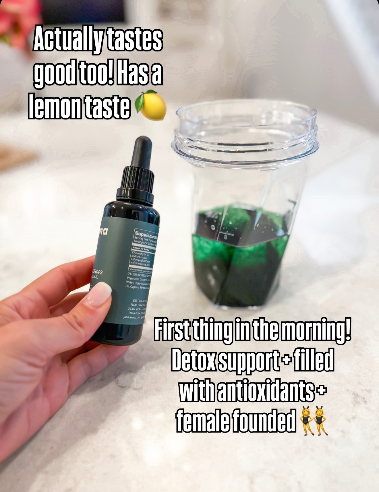 I add one dropper-full to my daily greens drink! Helps with digestion, energy levels  and is filled with antioxidants. It tastes really yummy too!

#LTKselfcare #LTKmorningroutine #LTKfoodie