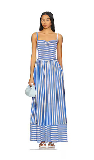Dixie Maxi Dress in Coastal Blue Stripe | Revolve Clothing (Global)