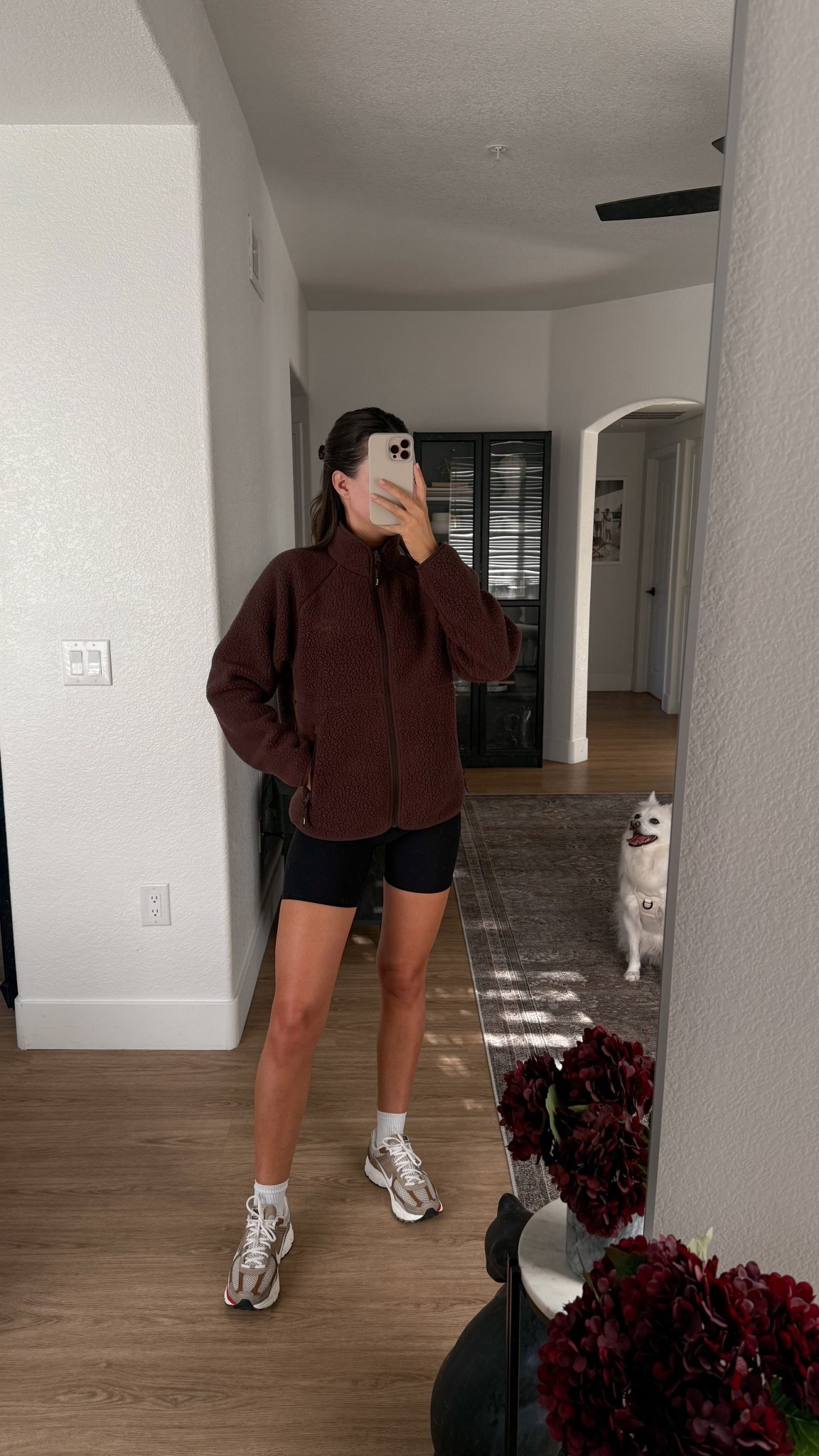 Morning walk outfit! I’m 5’7” wearing a size small in the zip up fleece, XS in the shorts, and true size 8 in the sneakers!

#LTKSeasonal #LTKStyleTip #LTKFindsUnder100